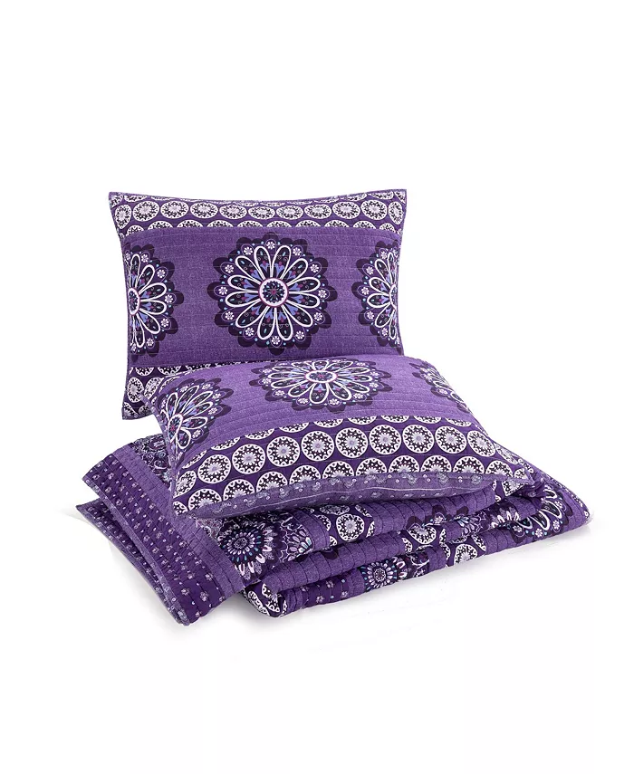 Vera Bradley Tranquil Medallion 2-Piece Quilt Set， Twin