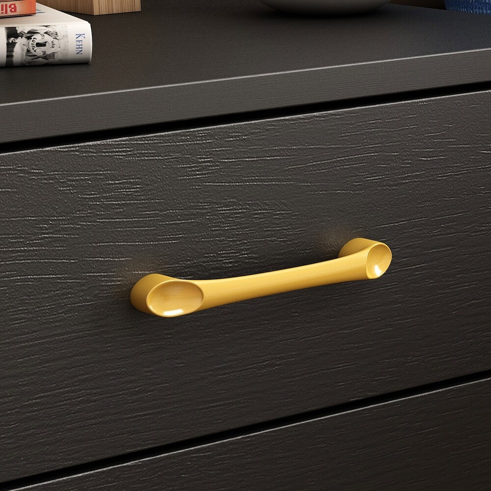 Steel/ Particle Board 2 drawer Nightstand