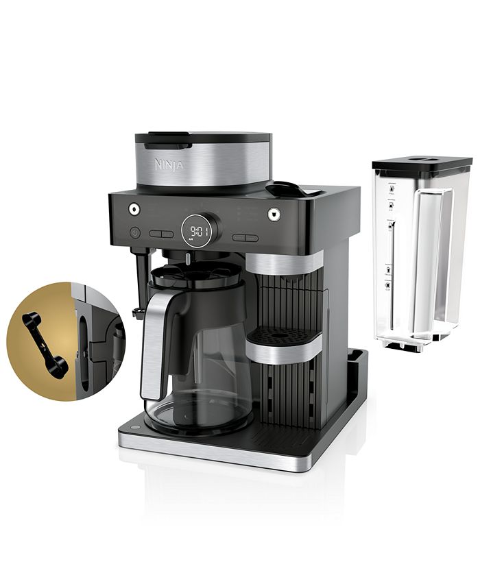 Ninja CFN601 Espresso Coffee Barista System， Single-Serve Coffee Nespresso Capsule Compatible