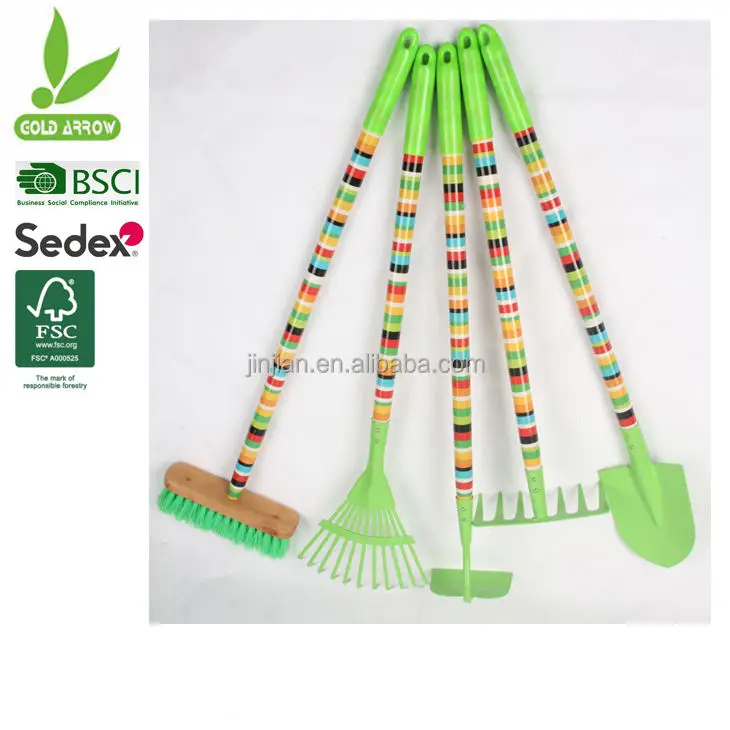 Factory Price Wholesale Kids Shovel Rack Hoe Digging Tools Garden Tool Set Organizer