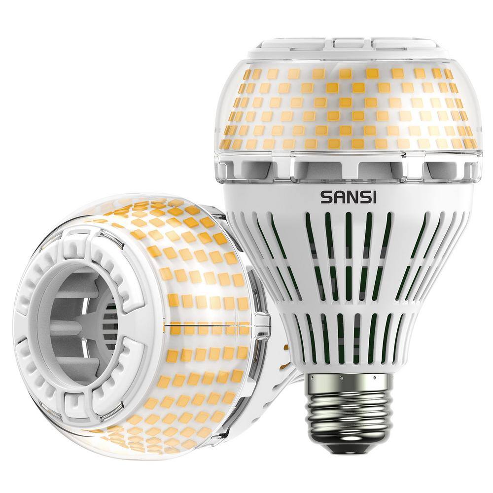 SANSI 250-Watt Equivalent A21 Dimmable 270 Omni-Directional LED Light Bulb Soft Warm White in 3000K (2-Pack) 01-02-001-022731