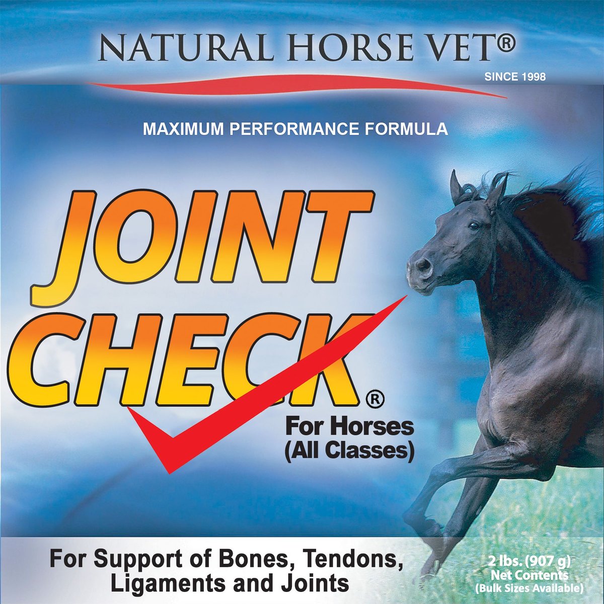 Natural Horse Vet Joint Check Maximum Performance Formula Horse Supplement