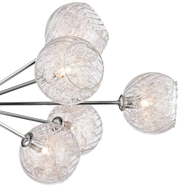 Wide Modern Sputnik Art Glass 12 light Fixture For Dining Room House Foyer Kitchen Island