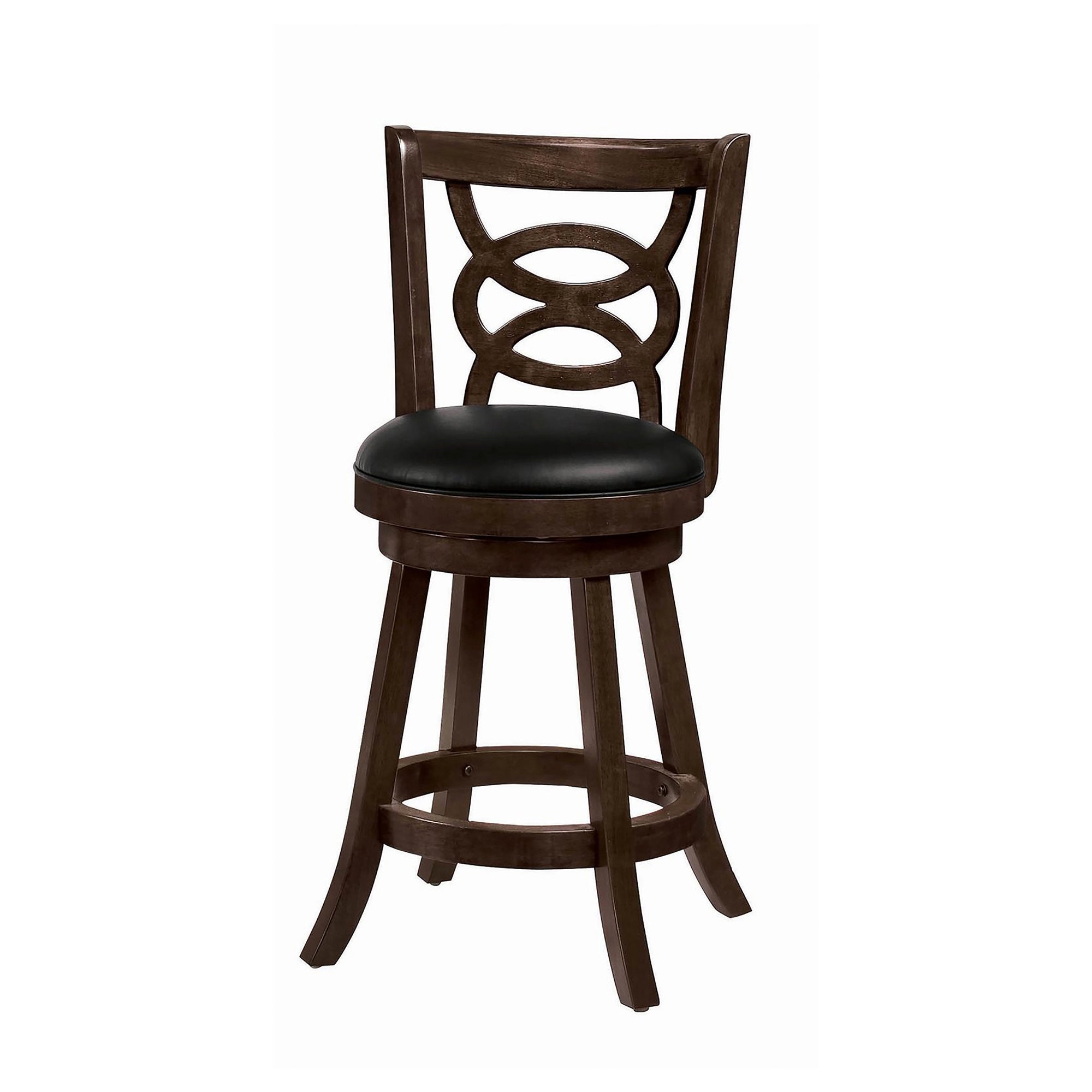 Torsten Black Swivel Counter Height Stools (Set of 2)