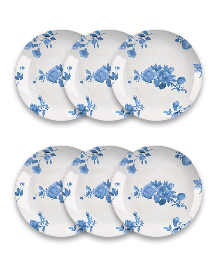 TarHong Cottage Floral Salad Plate Set of 6