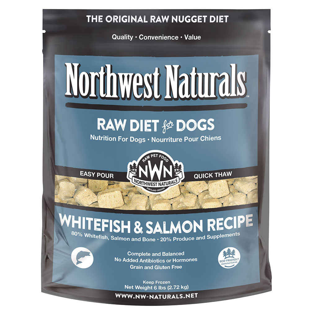 Whitefish  Salmon Frozen Raw Nuggets