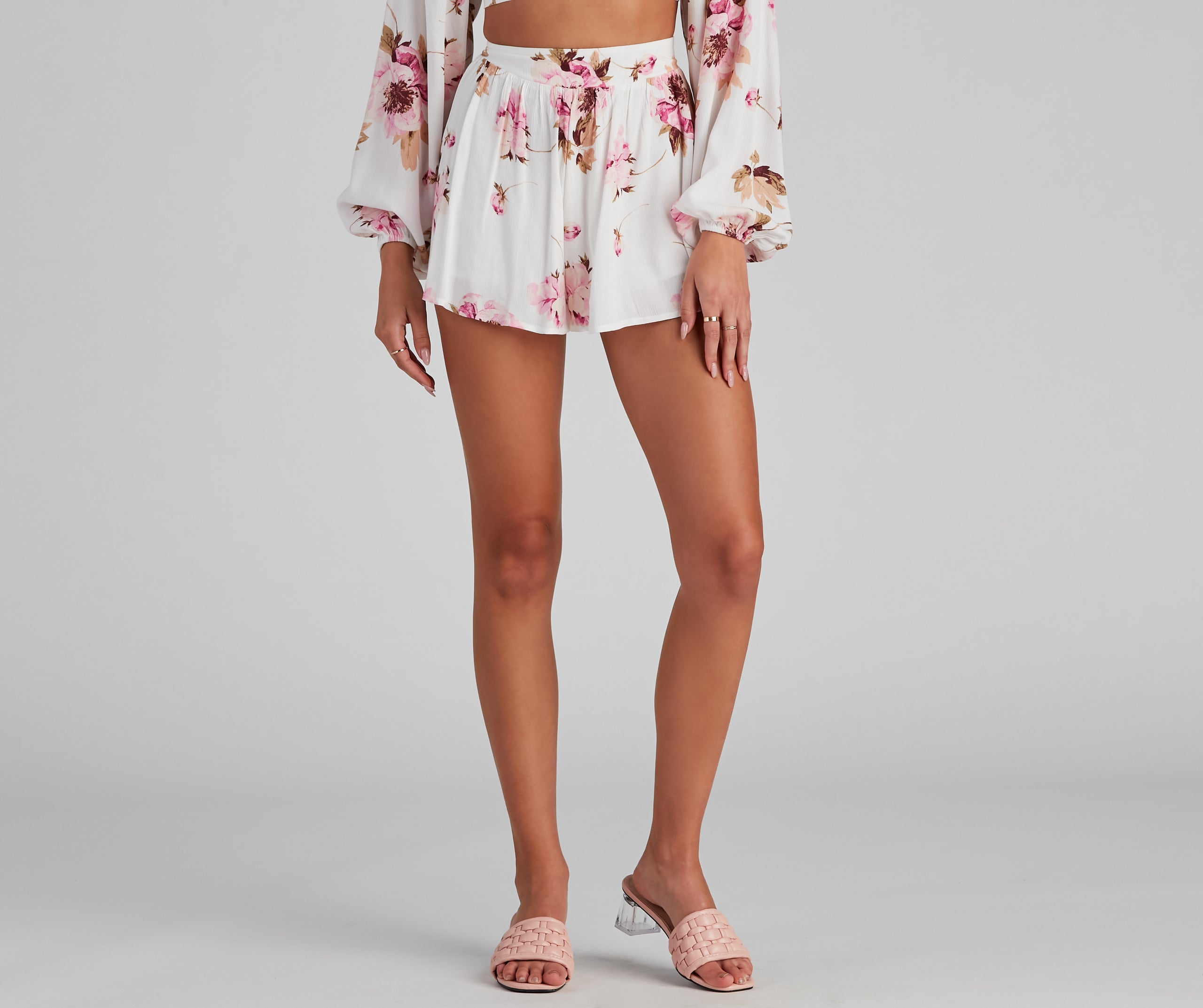 Too Sweet High Waist Floral Shorts