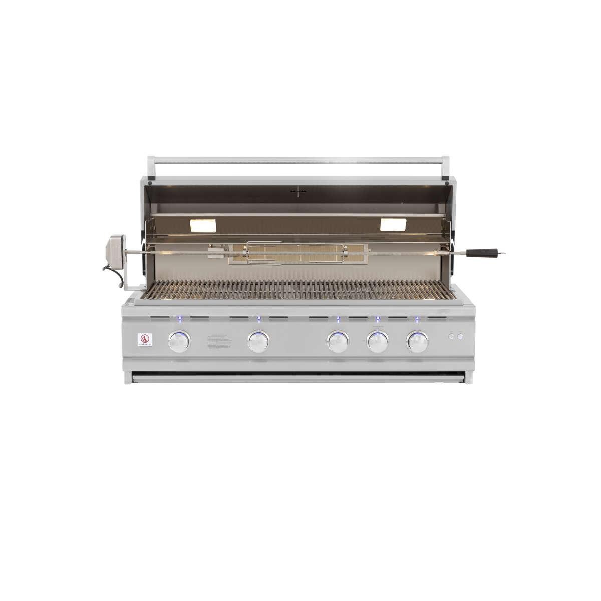 Summerset TRL Deluxe 44-Inch 4-Burner Built-In Natural Gas Grill With Rotisserie