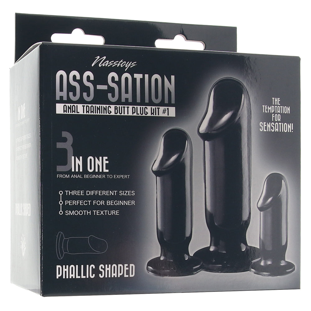 Ass-Sation Anal Training Butt Plug Kit #1