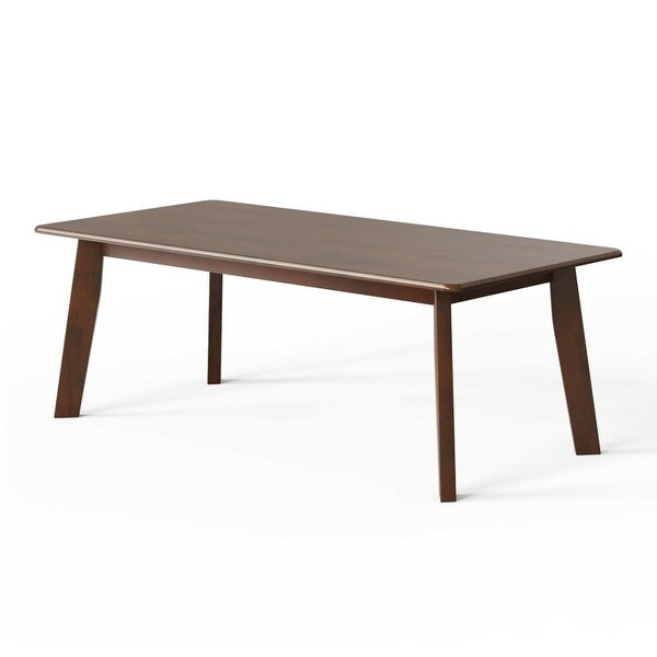 Rustic Minimalist Espresso Wooden Coffee Table - 47L x 23.5 W x 17 H