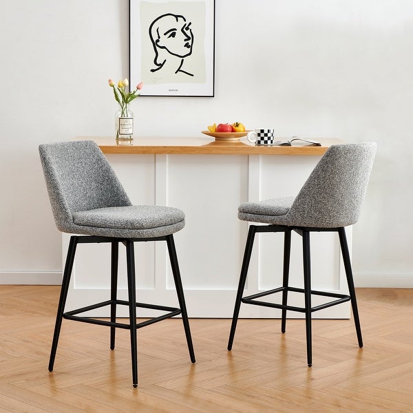 Ariel Counter Height Swivel Barstool Set of 2