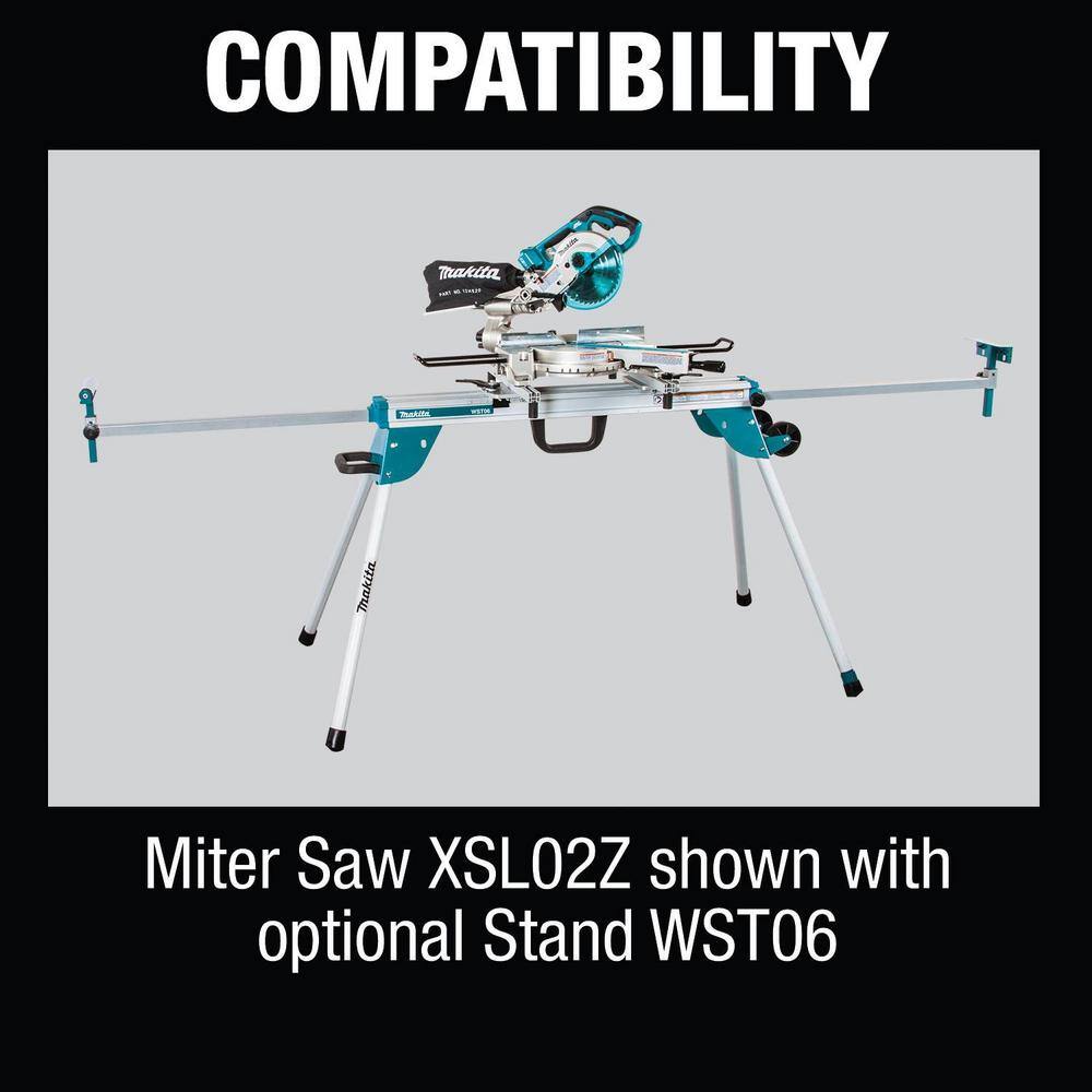 Makita 18V X2 LXT Lithium-Ion 12 in. Brushless Cordless 7-12 in. Dual Slide Compound Miter Saw (Tool-Only) XSL02Z