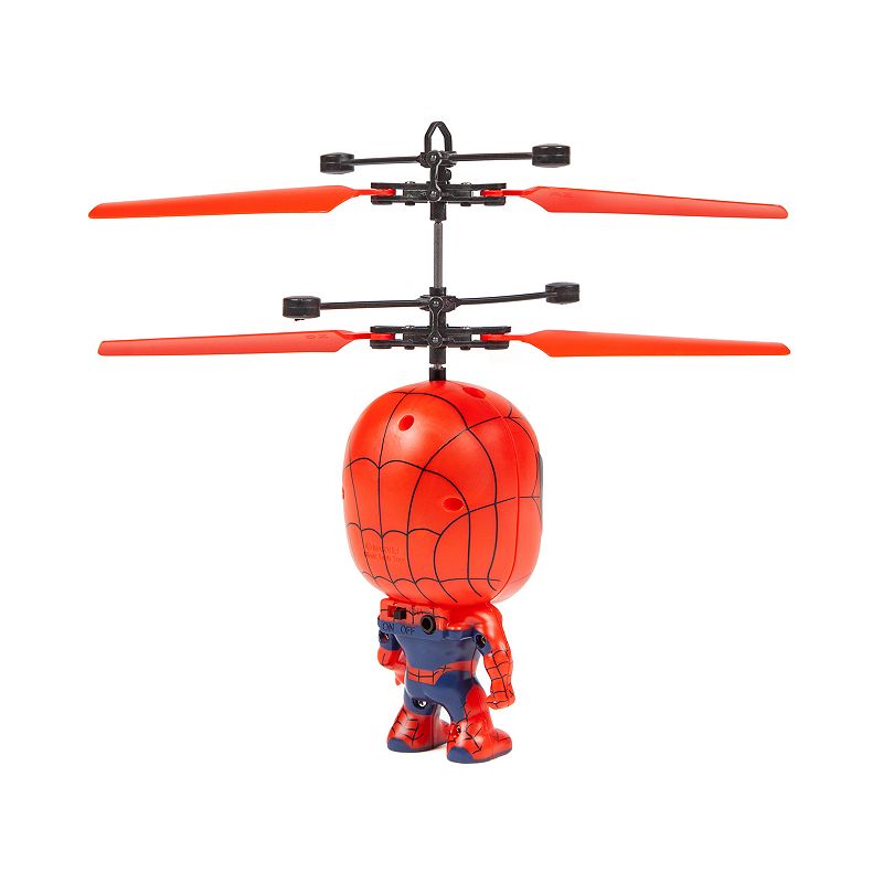 World Tech Toys Marvel Spiderman Licensed 3.5 Inch Flying Figure IR UFO Big Head Helicopter