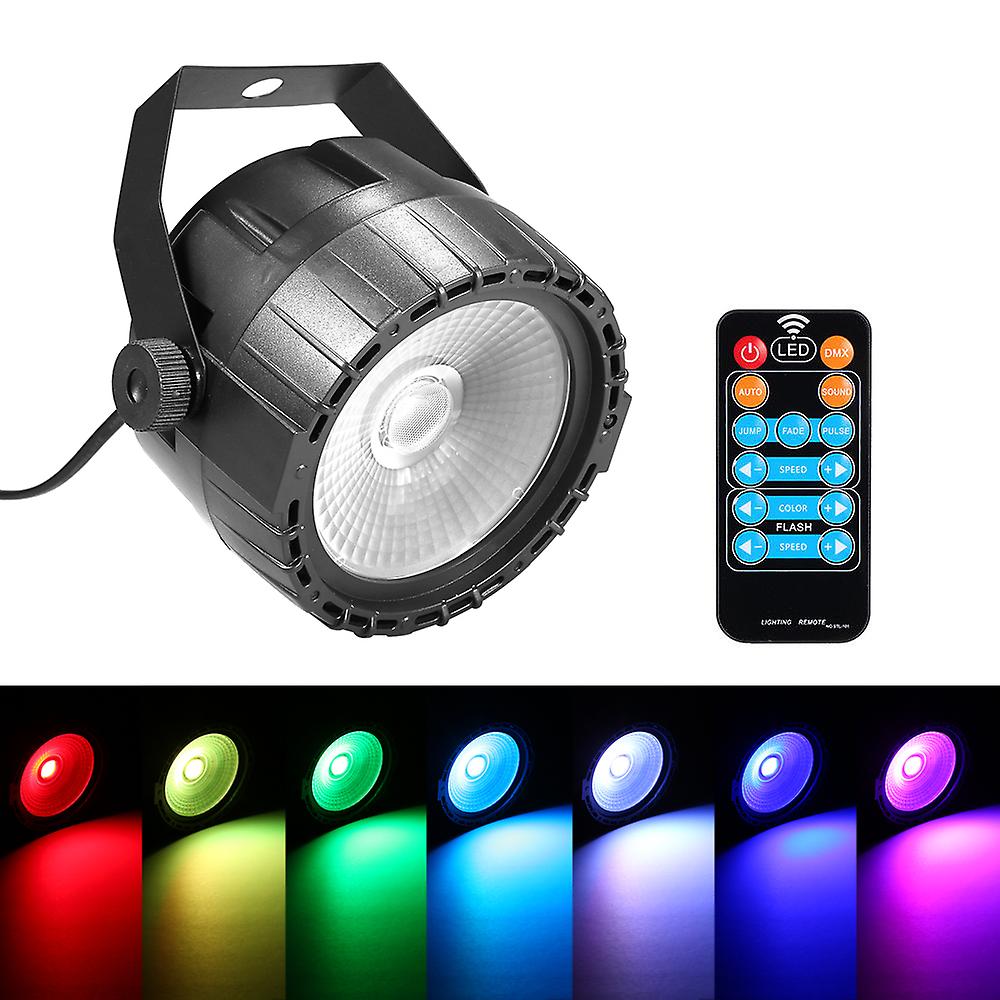 10w Rgb Uv Cob Led Par Light Wireless Remote Control Stage Bright Smooth Lighting Lamp Dj Dmx Lights For Party Bars Show (a U Plug)  Au Plug