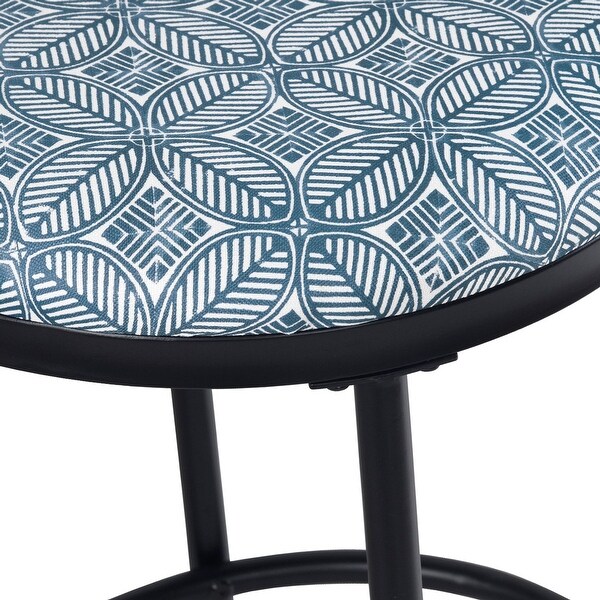 HomePop Upholstered Metal Barstool