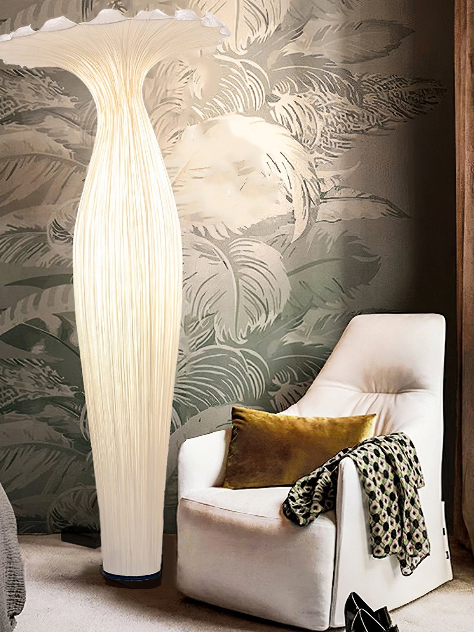 Vase Fabric Floor Lamp