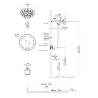 GIVING TREE Single-Handle 6-Spray Tub and Shower Faucet Combo in Matte Black (Valve Included) HDYN-ZG0068