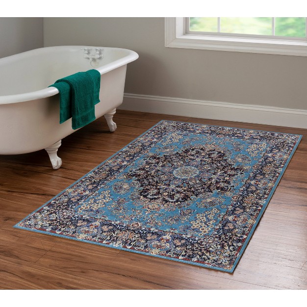 Emerald Martin Rug Blue navy Linon