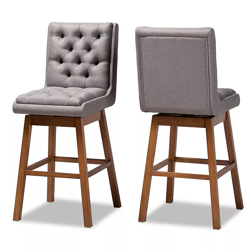 Baxton Studio Gregory Bar Stool 2-piece Set