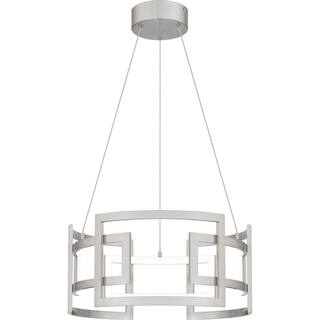 Hampton Bay Tercero 23-Watt Brushed Nickel Integrated LED Pendant HD6246A1