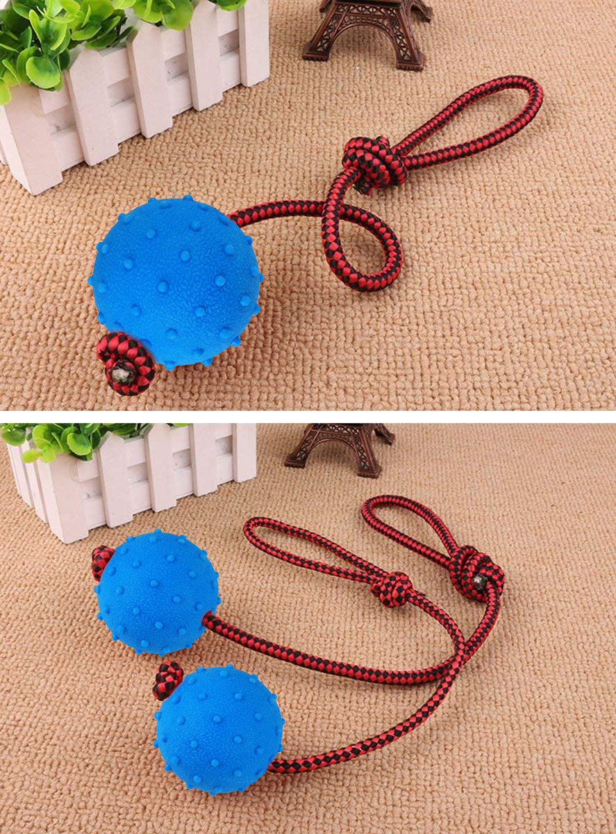 Legendog 3PCS Dog Toys Ball with Rope Interactive Dog Tug Toy Indestructible Dog Fetch Toy for aggressive chewers