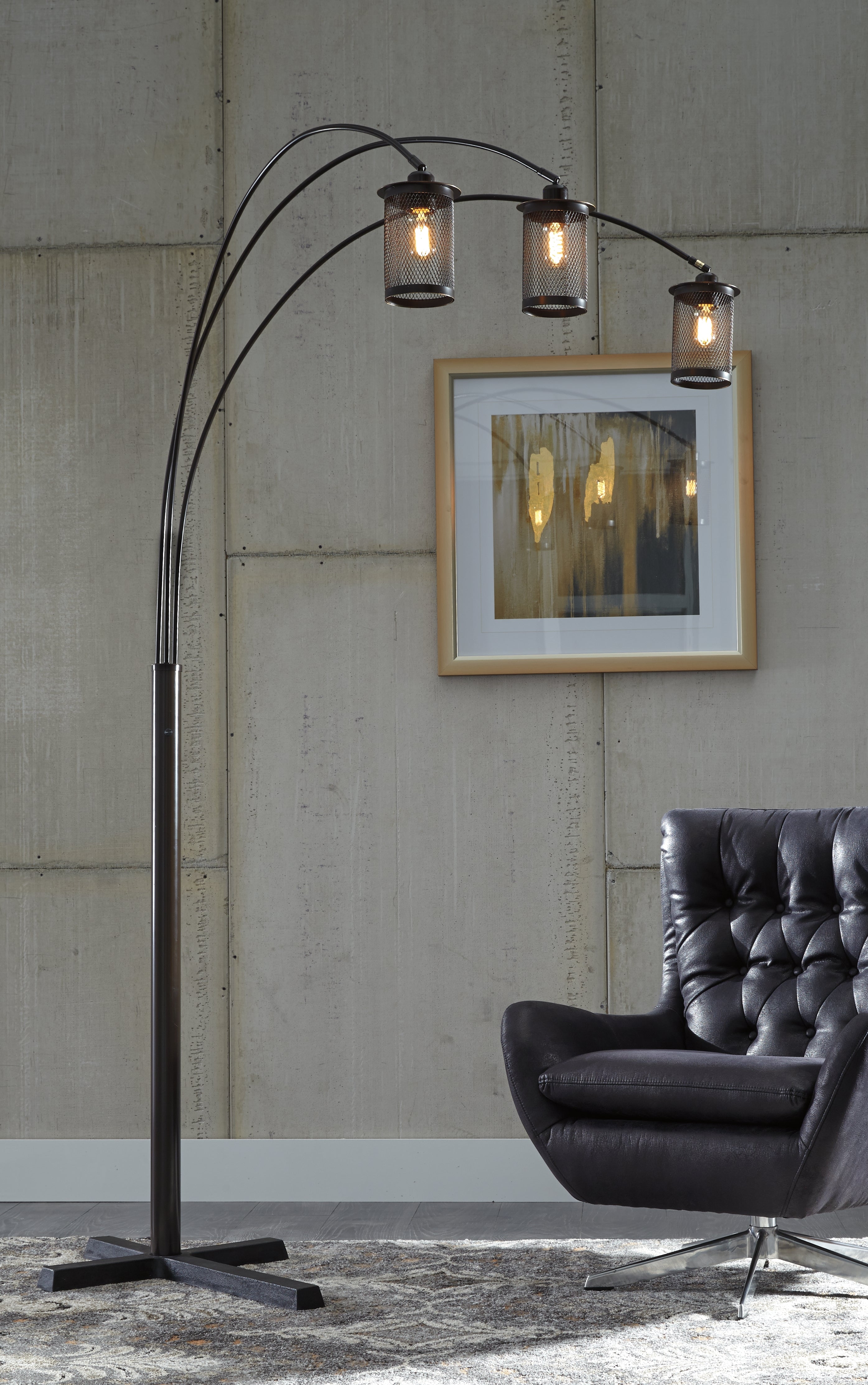 Maovesa Bronze Metal Arc Floor Lamp