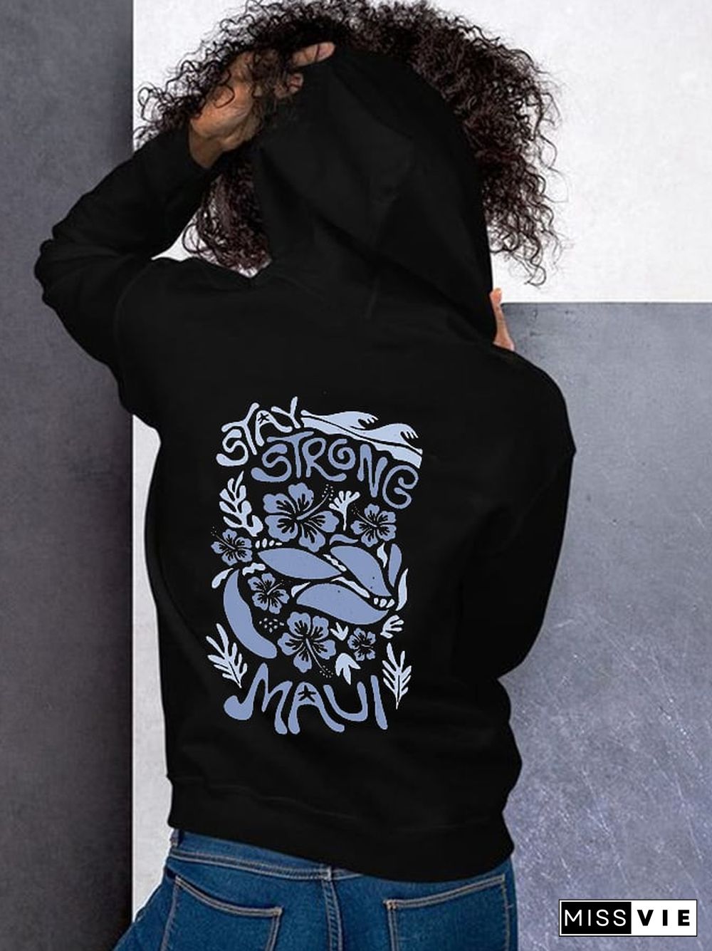 Women's Lahaina Strong Print Hoodie