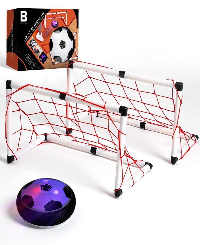 Black Series Hover Air LED Soccer Game with Hover Disc Floats