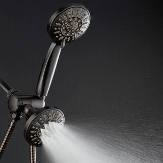 AquaDance 48-spray 4 in. Dual Shower Head and Handheld Shower Head with Body spray in Oil Rubbed Bronze 9923