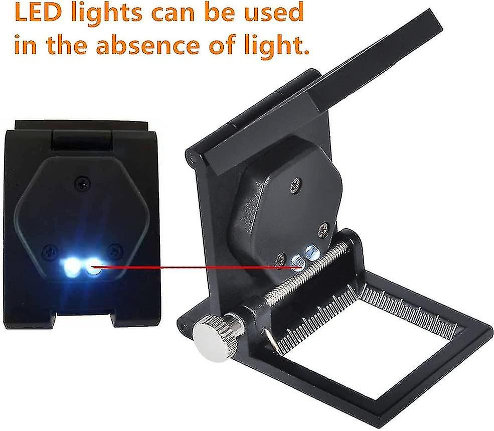 Led Fold Stand Fabric Clo Magnifying Glass Square Magnifying Glass Magnifying 10x Lens Watch Jeweler Tool Price， Jskee