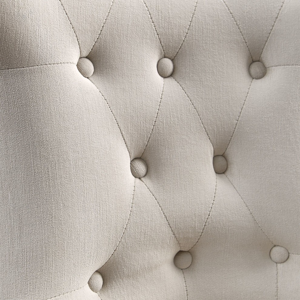 Uttermost Arlette Tufted Wing Chair   Transitional   Armchairs And Accent Chairs   by HedgeApple  Houzz