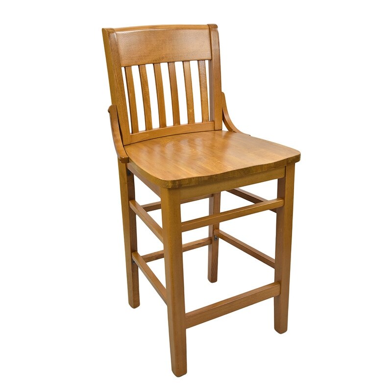 Beech Wood Library Counter Stool