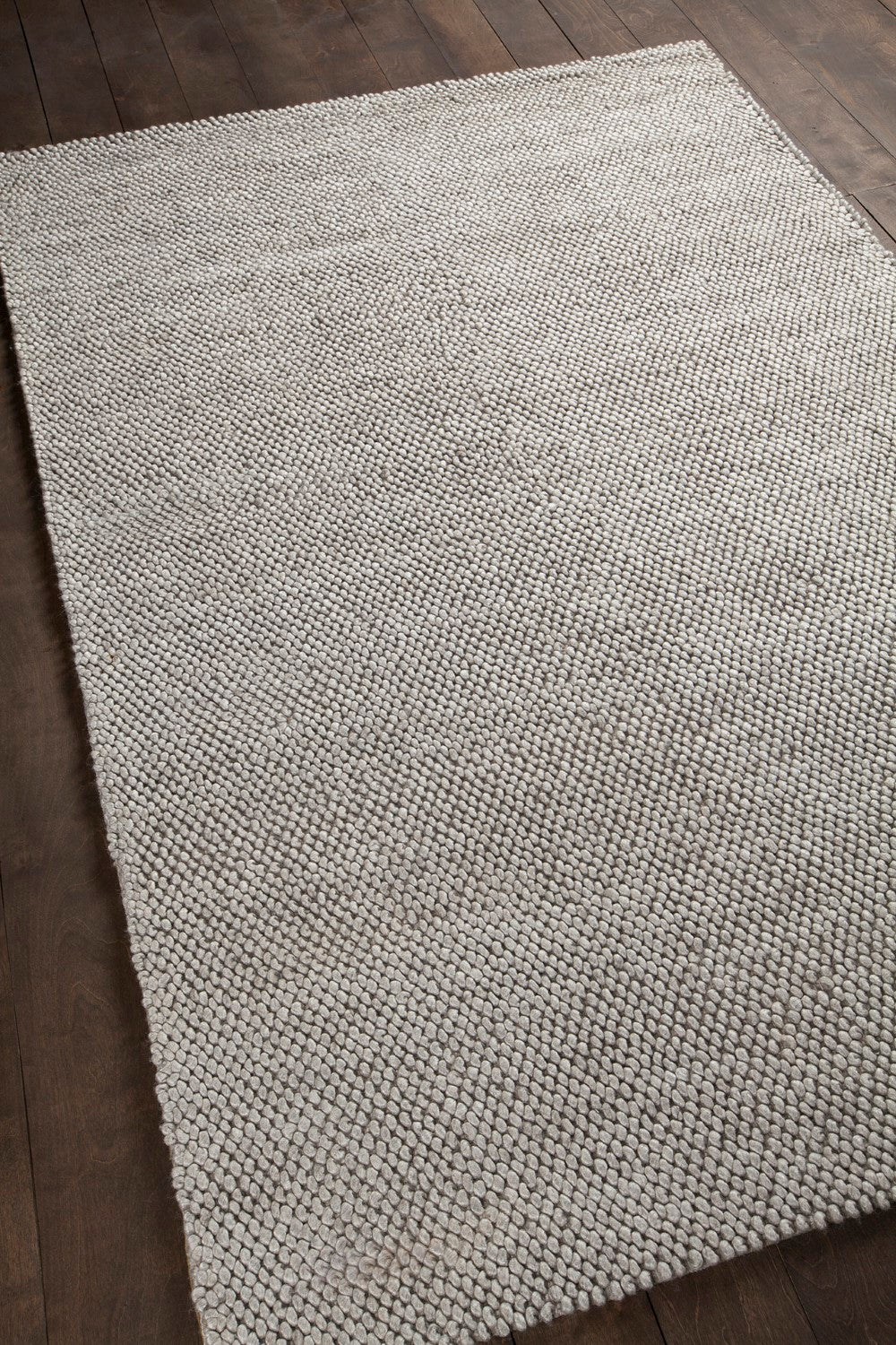 Burton Silver Hand Woven Rug