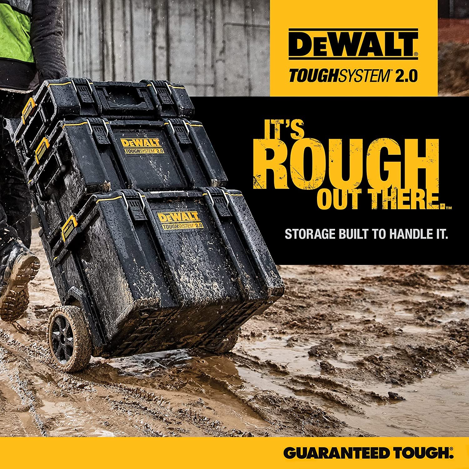 DEWALT TOUGHSYSTEM 2.0， Extra Large Tool Box， 22 in.， 123 lbs. Capacity DWST08400