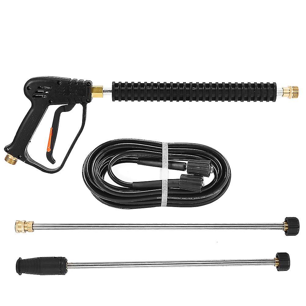 High Pressure Water Spray Gun Car Washer 3000psi Washing Machine with 2 Extension Rods 8m Hose