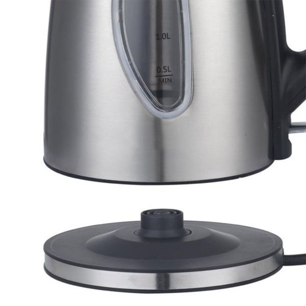 1.8L Stainless Steel Electric Hot Water Kettle Tea Pot， Silver