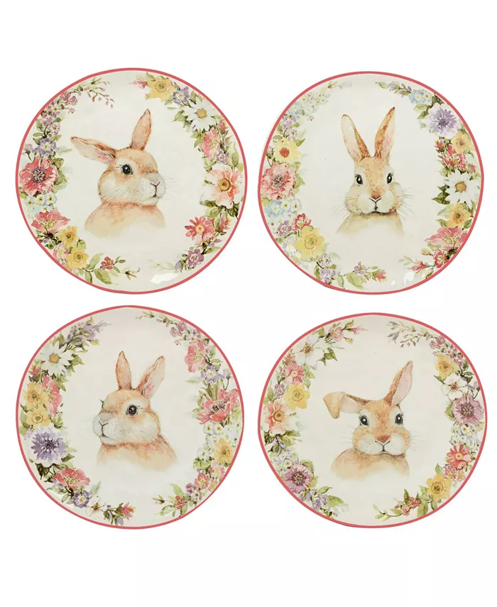 Certified International Easter Garden Dinnerware Set 16 Pieces