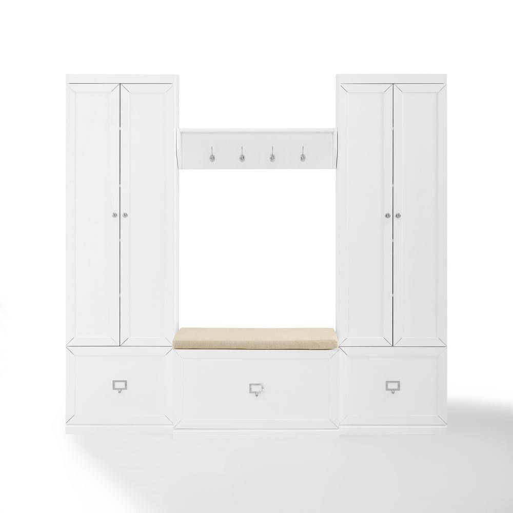 CROSLEY FURNITURE Harper White 4-Piece Entryway Set KF31015WH