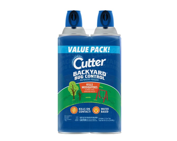 Cutter Backyard Bug Control Outdoor Fogger， 16 oz. Twin Pack - HG-65704