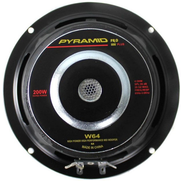 200 Watt Car Audio Midrange mid Bass Poly Woofer Speaker