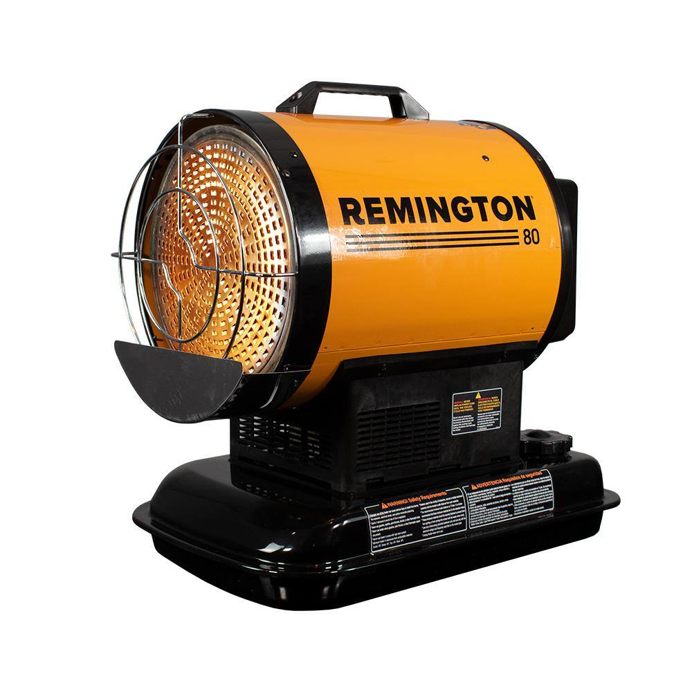 Remington 80000 BTU Radiant KeroseneDiesel Space Heater with Silent Drive REM-80-OFR-O