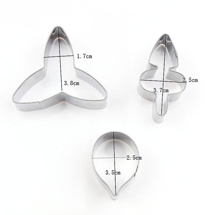 Butterfly Orchid Petal Shape Biscuit Cut - 3pcs/set