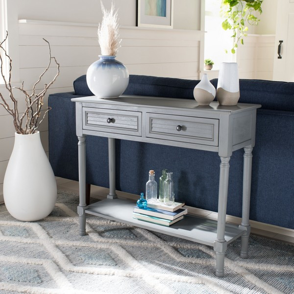 Tate 2Drw Console Table Safavieh   Traditional   Console Tables   by Safavieh  Houzz