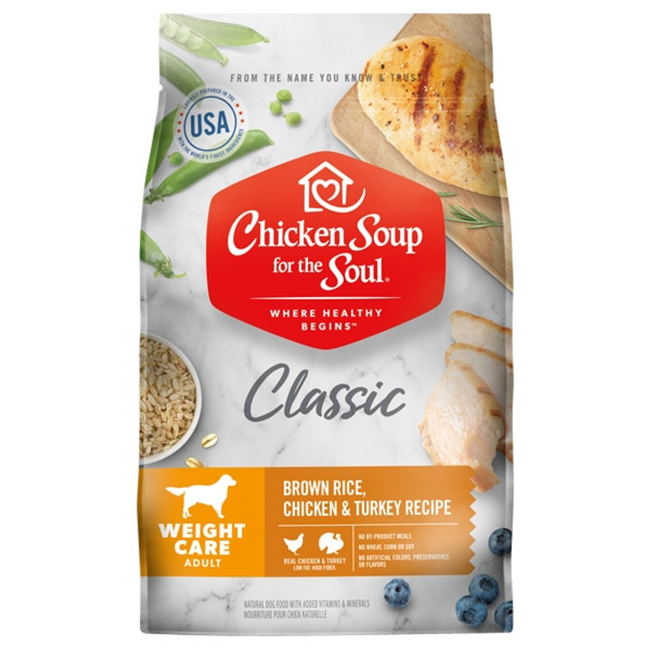 Chicken Soup for the Soul Chicken， Turkey and Brown Rice Weight Care Dry Dog Food