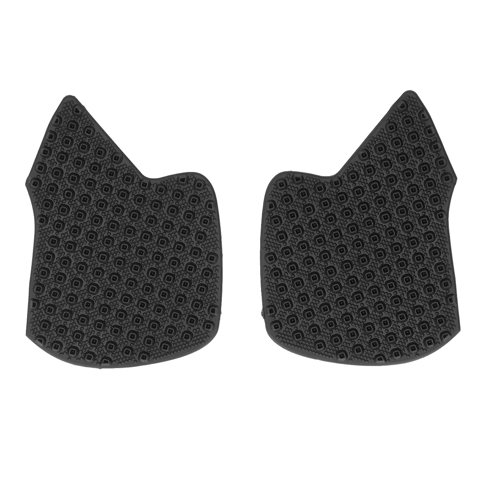 2pcs Gas Tank Traction Side Pad Antiskid Rubber Black Fuel Knee Grip Protector Replacement For Cb650r