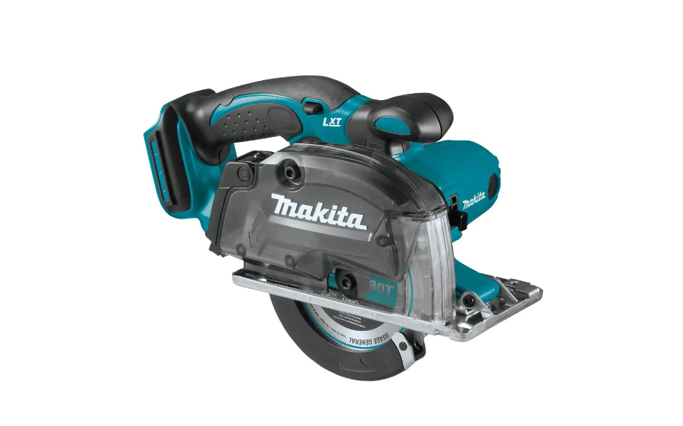 Makita XSC03Z 18-Volt LXT Lithium-Ion Cordless 5-3/8 in. Metal Cutting Saw with Electric Brake and Chip Collector Tool-Only