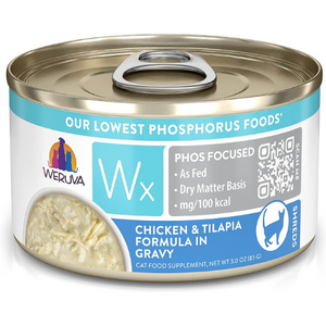 Weruva Cat WX Phos Focused Chicken and Tilapia in Gravy Canned Cat Food