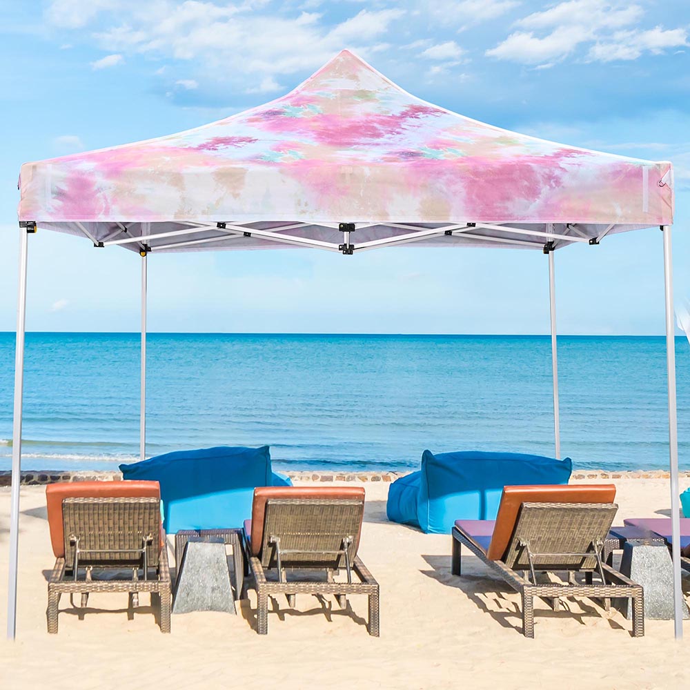 Yescom 10x10 Replacement Canopy Tie-dyed Pink