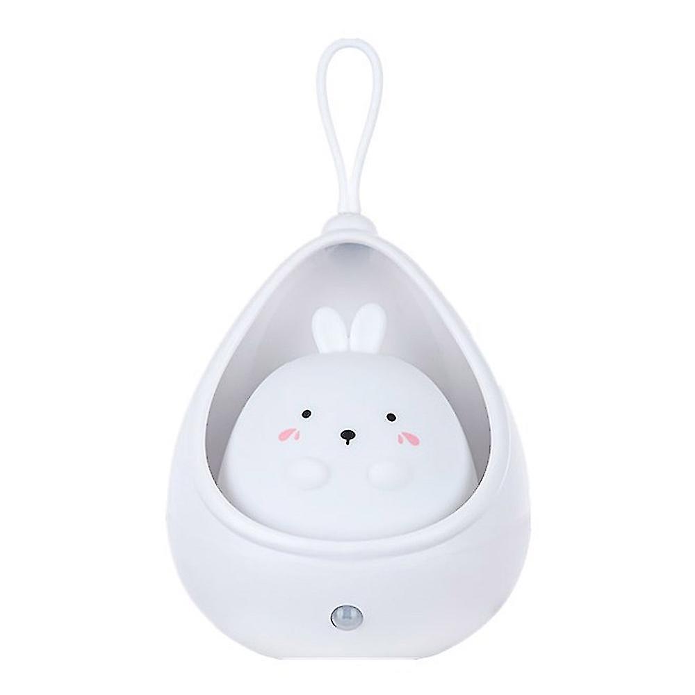 White Motion Sensor Night Light Wall Lamp，rechargable，bedroom Decoration For Kids Baby