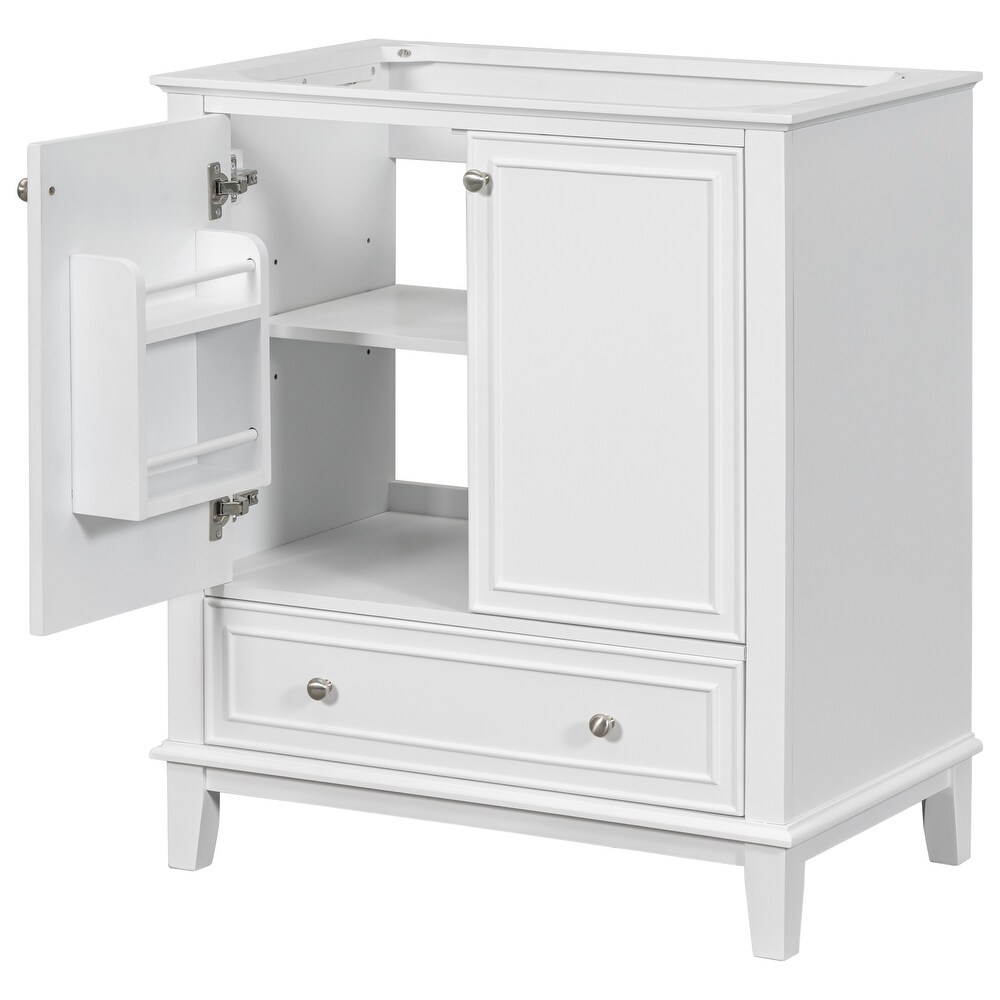 Bathroom Cabinet with Doors and Drawer